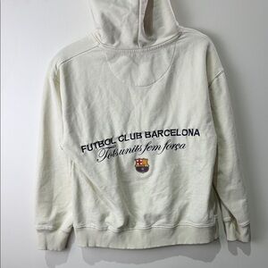 Futbol Club Barcelona Barça Cream Hoodie juniors 12